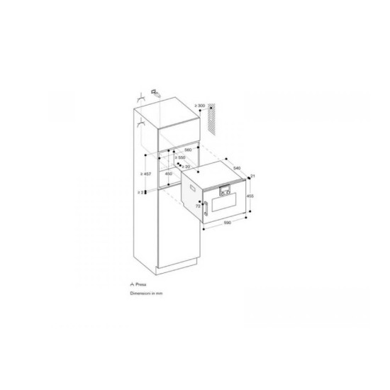 GAGGENAU SERIE 200 BSP 220 / 221 FORNO A VAPORE