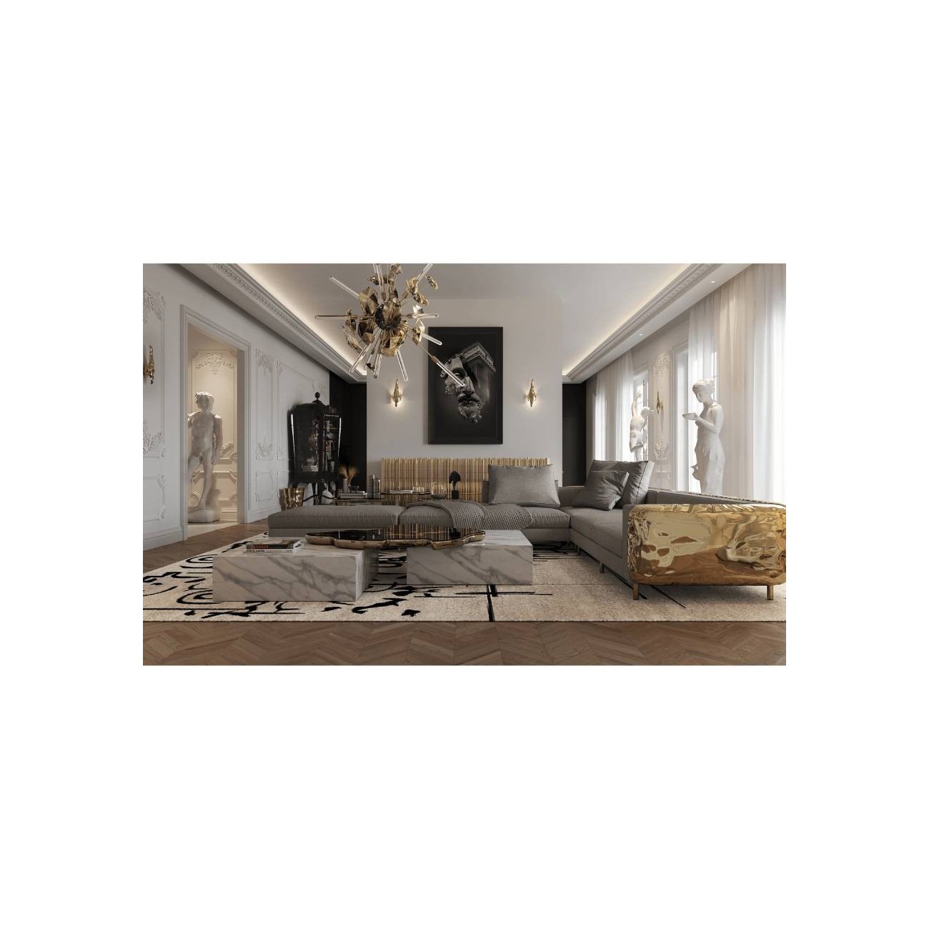 BOCA DO LOBO IMPERFECTIO DIVANO MODULARE