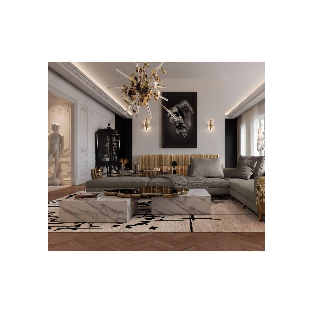 BOCA DO LOBO NAVARRA TAVOLINO CENTRALE