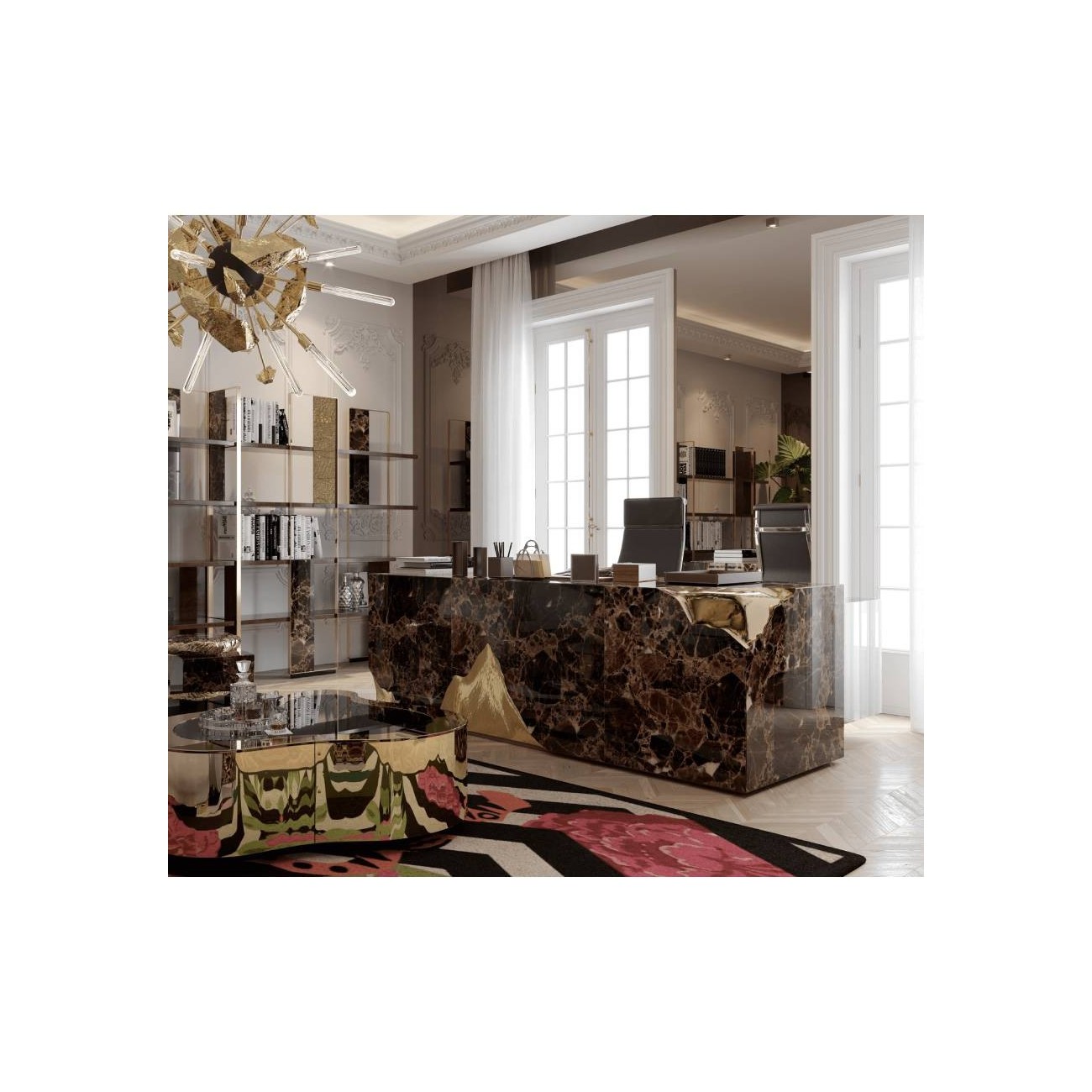 BOCA DO LOBO EMPIRE SCRIVANIA