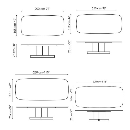BONALDO CROSS TABLE TAVOLO
