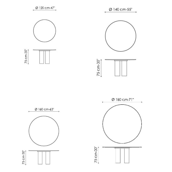 BONALDO GEOMETRIC TABLE TAVOLO