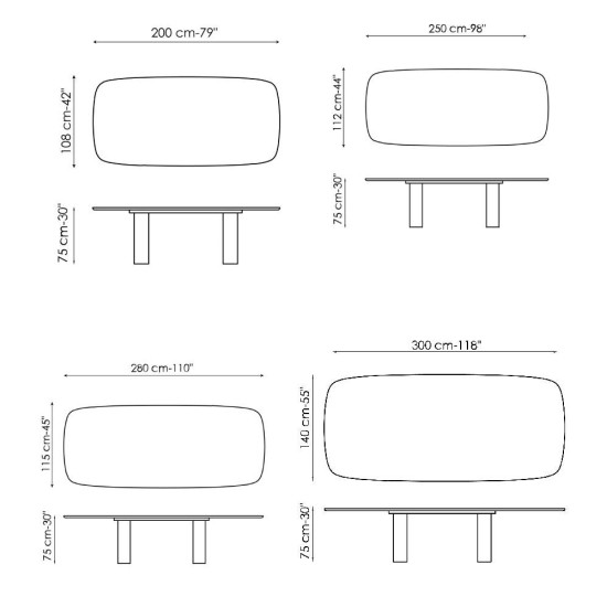 BONALDO GEOMETRIC TABLE TAVOLO