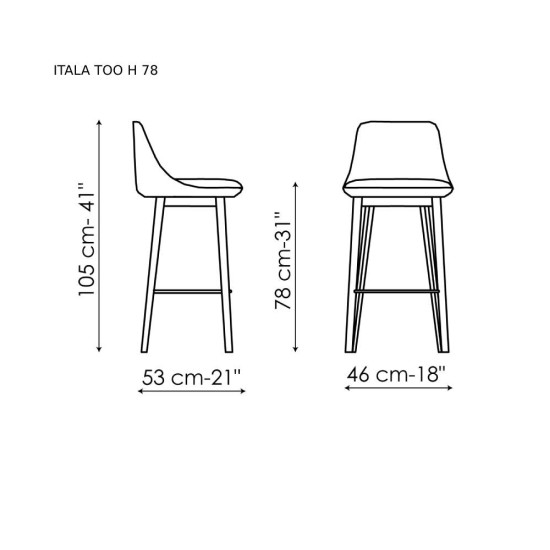 BONALDO ITALA TOO SGABELLO