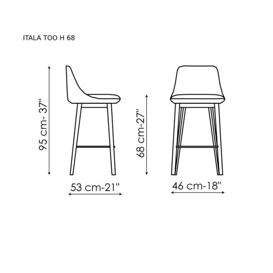 BONALDO ITALA TOO SGABELLO