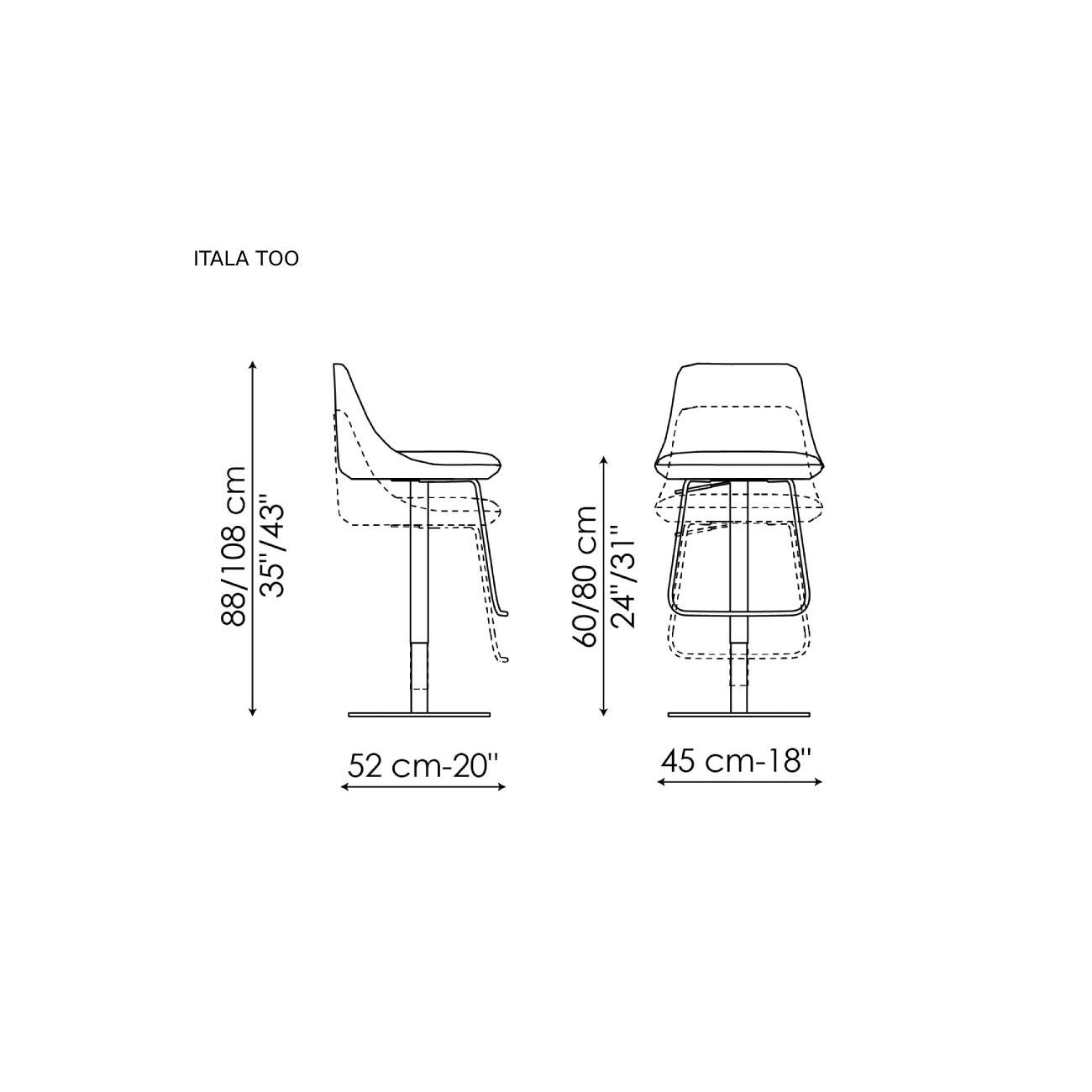 BONALDO ITALA TOO SGABELLO