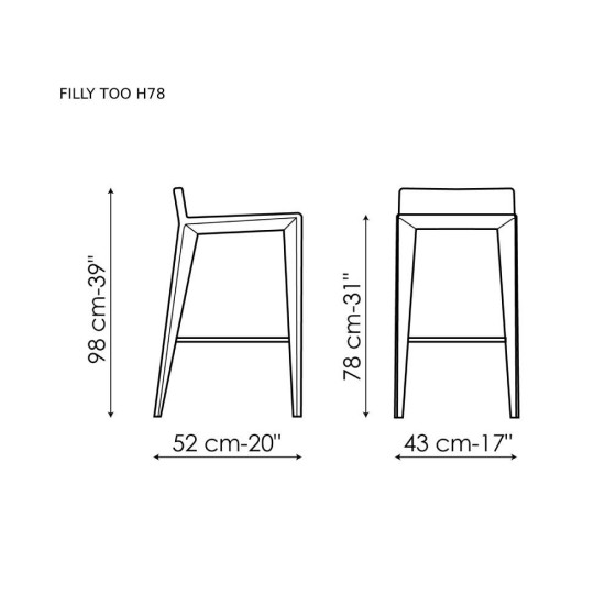 BONALDO FILLY TOO SGABELLO