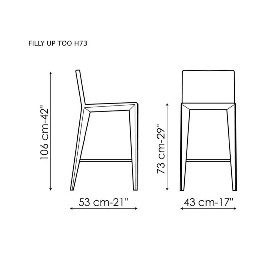 BONALDO FILLY TOO SGABELLO