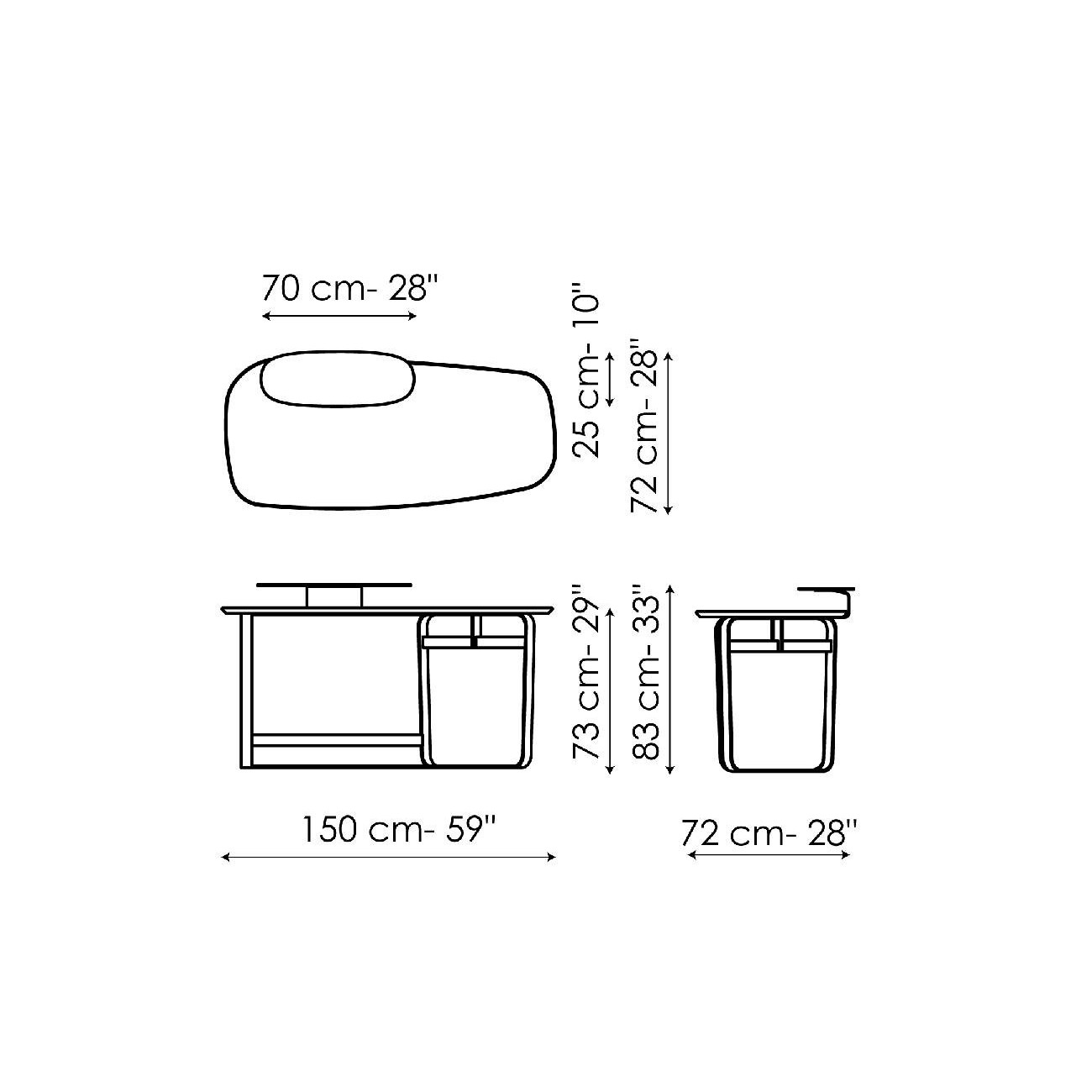 BONALDO GAUSS SCRITTOIO