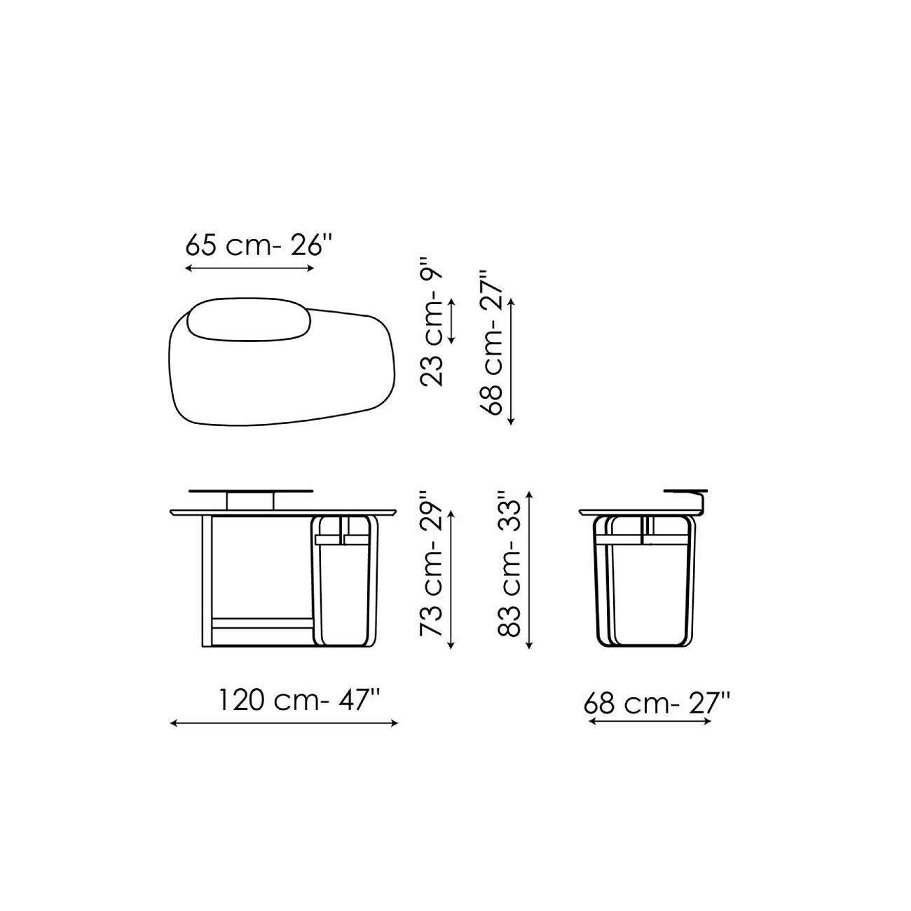 BONALDO GAUSS SCRITTOIO