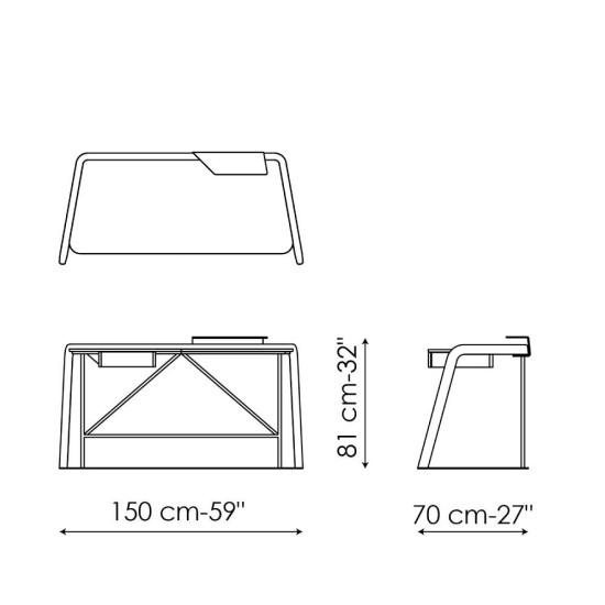 BONALDO SCRIBA SCRITTOIO