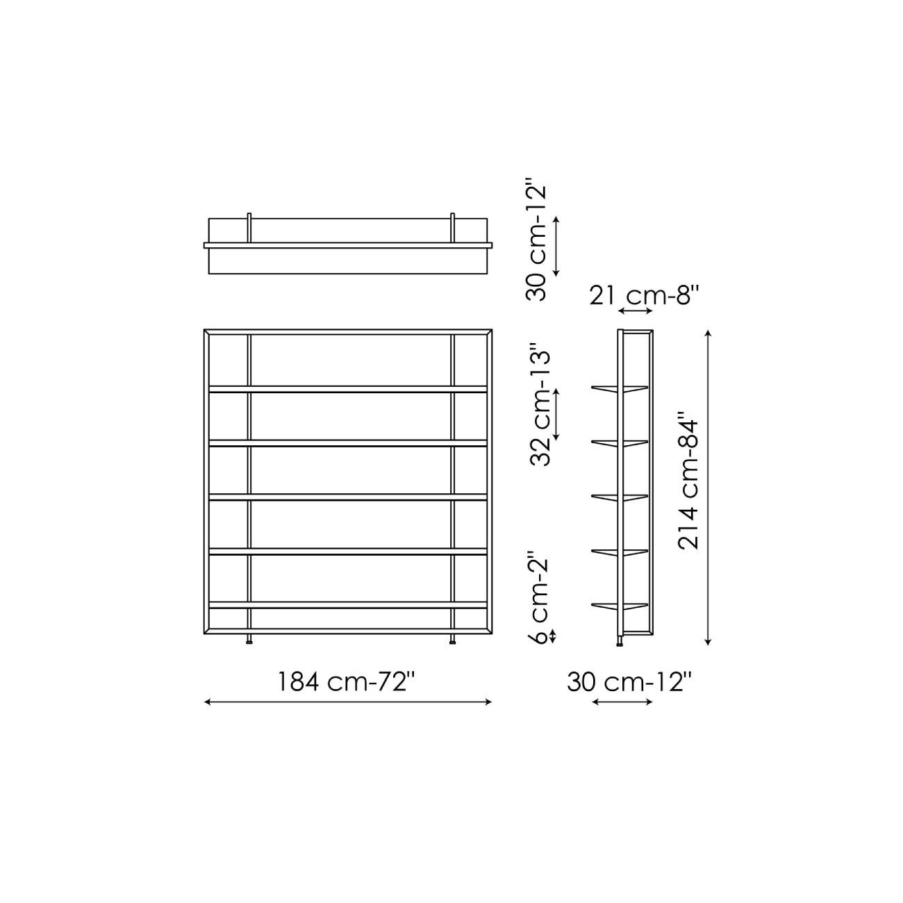 BONALDO ALIX LIBRERIA A PARETE