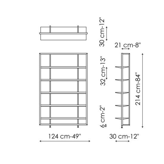 BONALDO ALIX LIBRERIA A PARETE