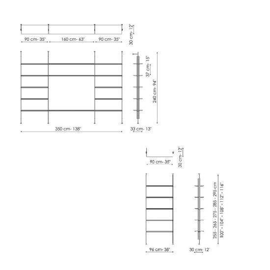 BONALDO ROLL LIBRERIA A PARETE