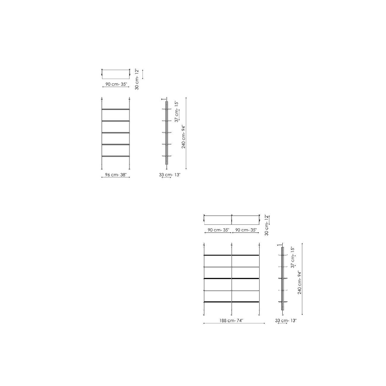 BONALDO ROLL LIBRERIA A PARETE