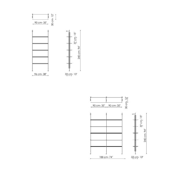BONALDO ROLL LIBRERIA A PARETE