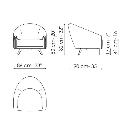 BONALDO SADDLE POLTRONA