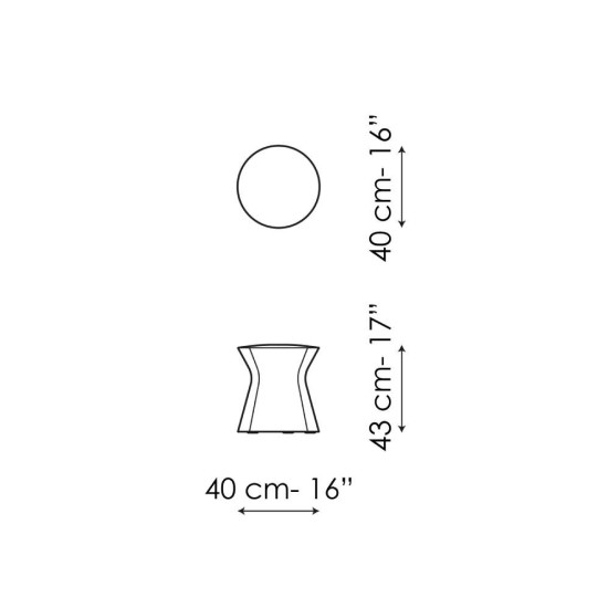 BONALDO CLESSIDRA POUF