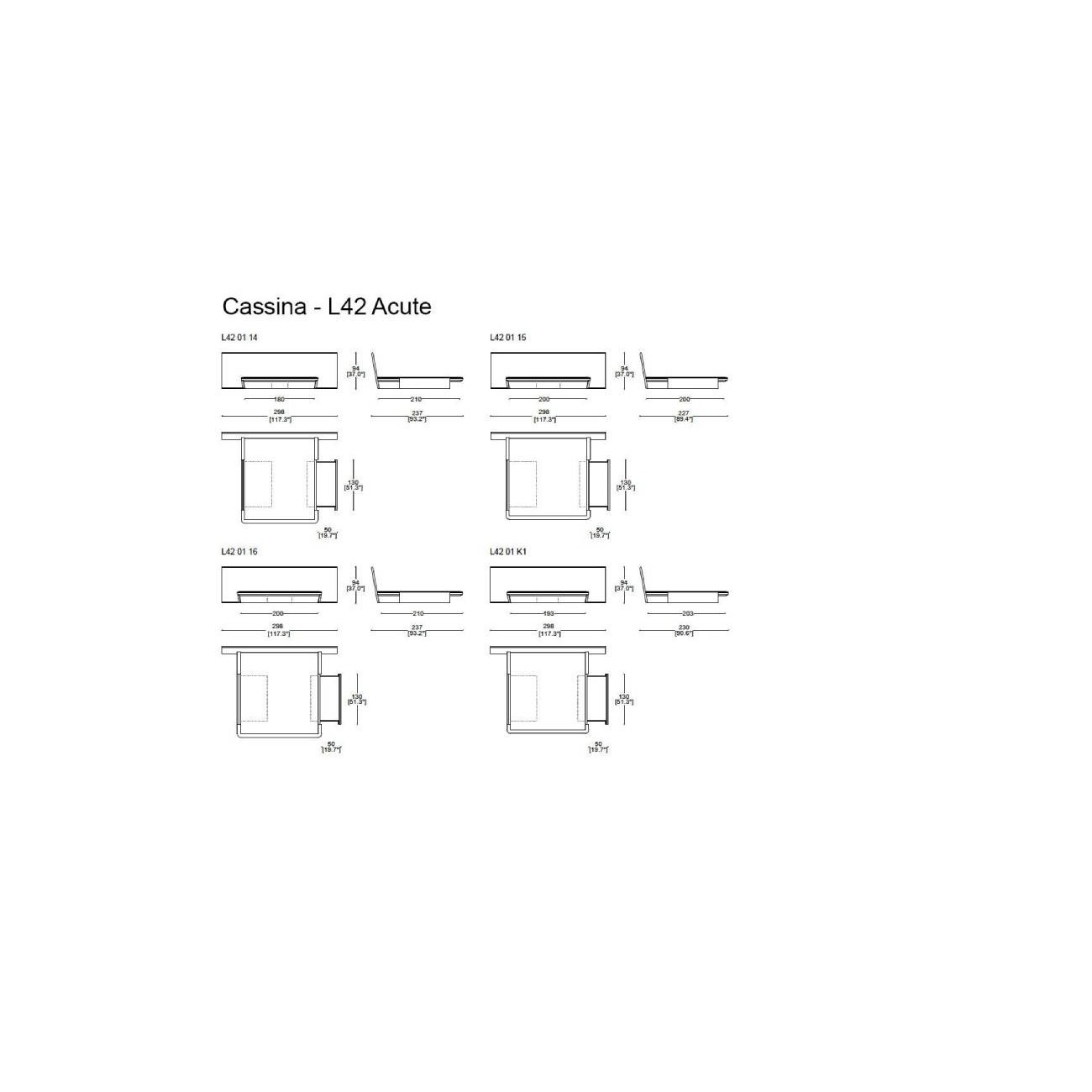 CASSINA L42 ACUTE LETTO