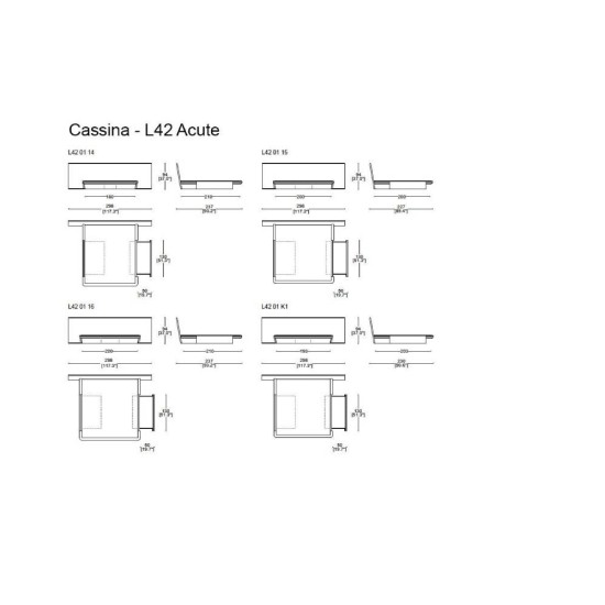 CASSINA L42 ACUTE LETTO