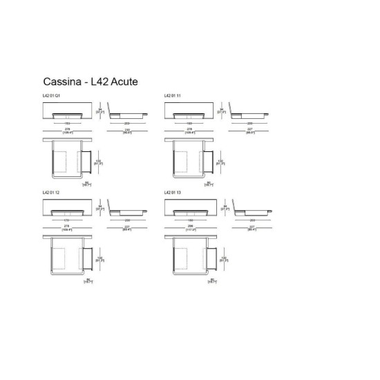 CASSINA L42 ACUTE LETTO
