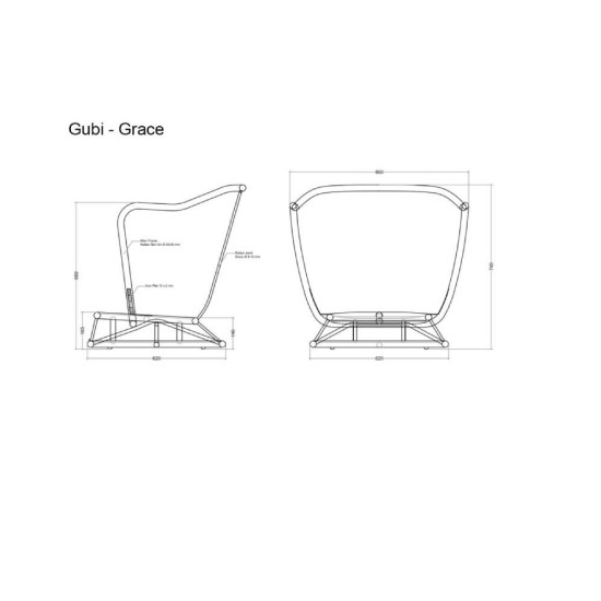 GUBI GRACE POLTRONCINA