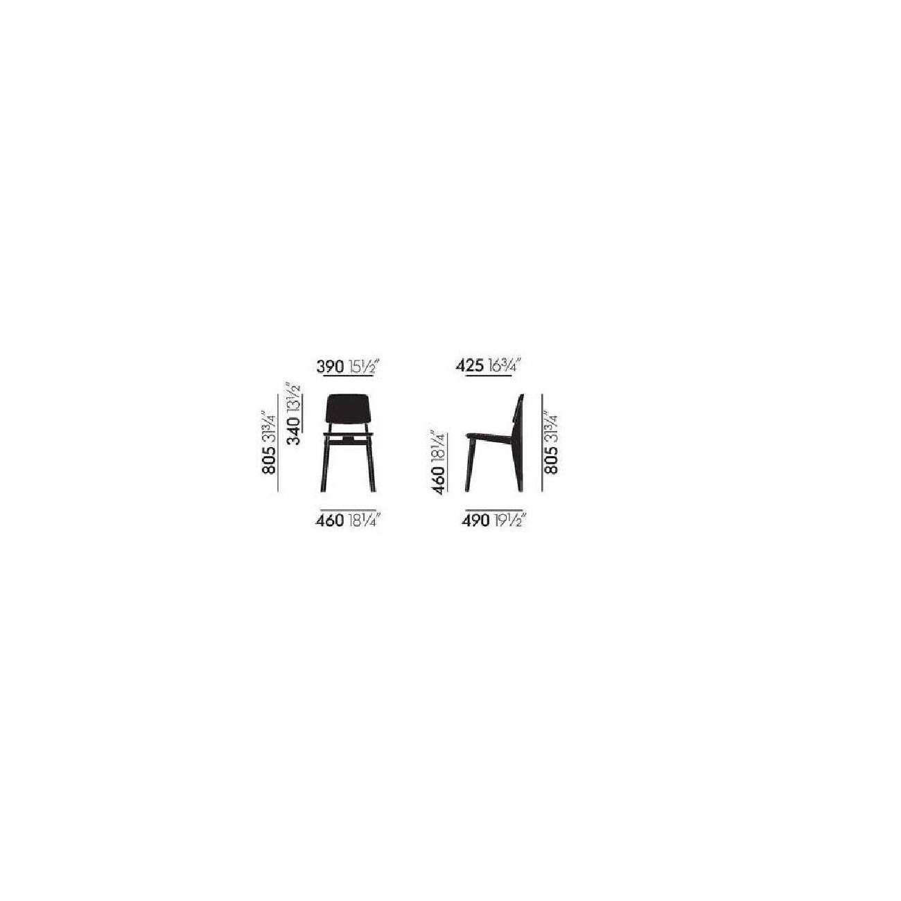 VITRA CHAISE TOUT BOIS SEDIA