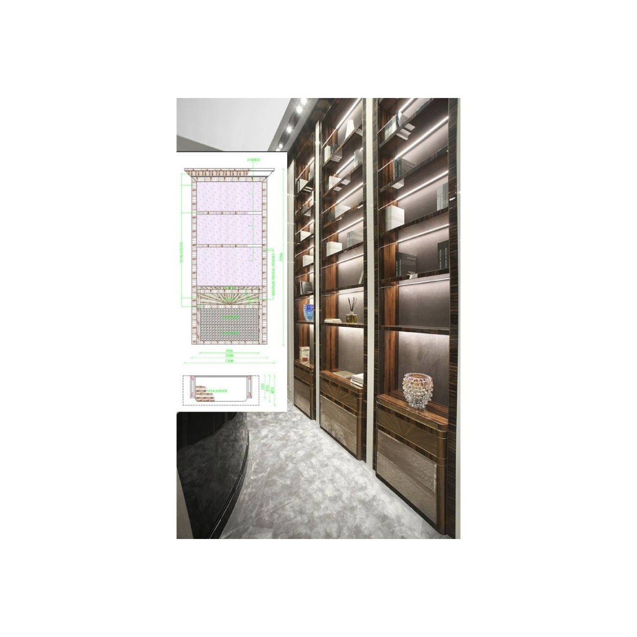 FRANCESCO MOLON L600 LIBRERIA MODULARE