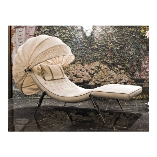 VISIONNAIRE SVEVA CAPITONNÉ CHAISE LONGUE
