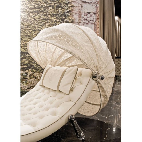 VISIONNAIRE SVEVA CAPITONNÉ CHAISE LONGUE