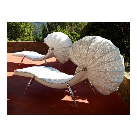 VISIONNAIRE SVEVA CAPITONNÉ CHAISE LONGUE