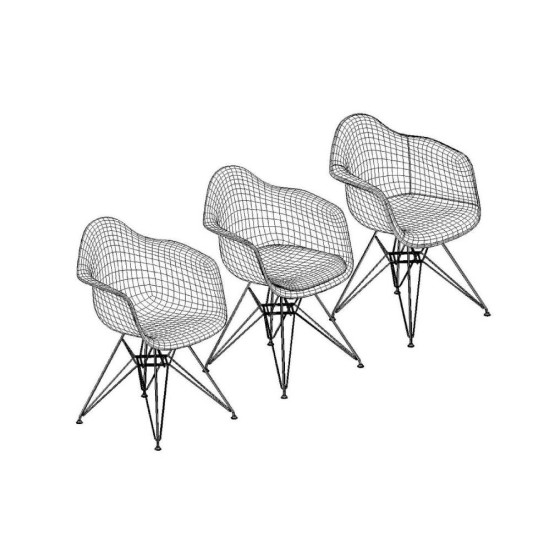 VITRA EAMES PLASTIC CHAIR DAR SEDIA