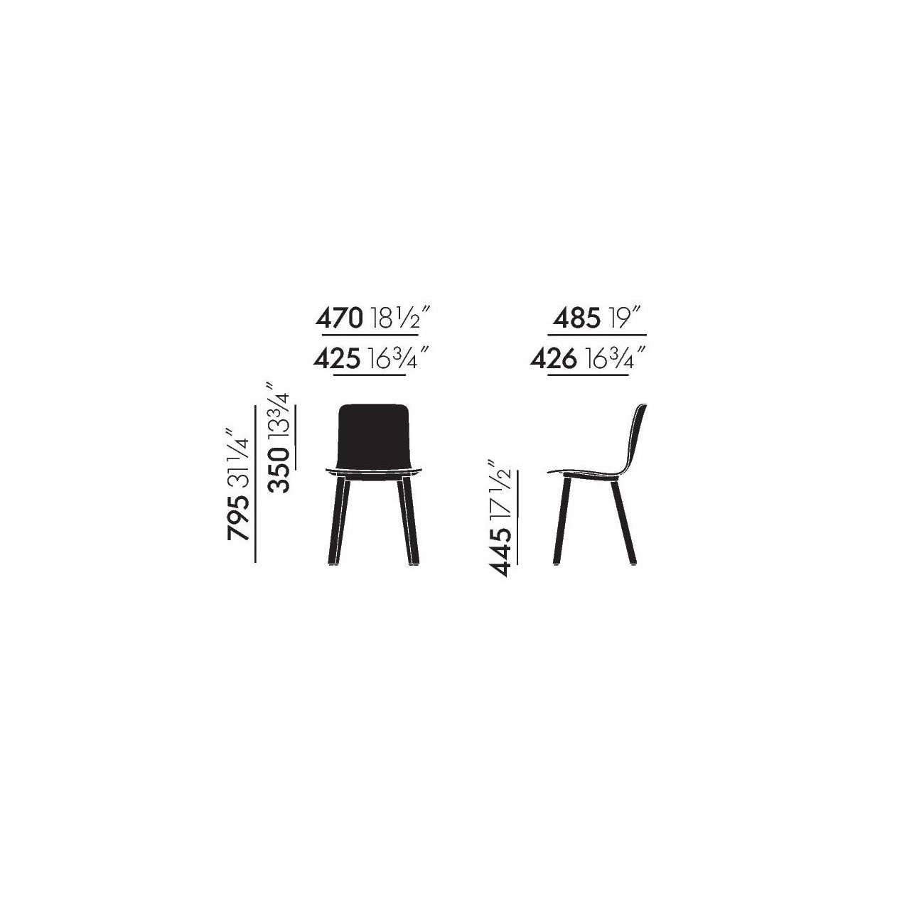 VITRA HAL PLY WOOD SEDIA