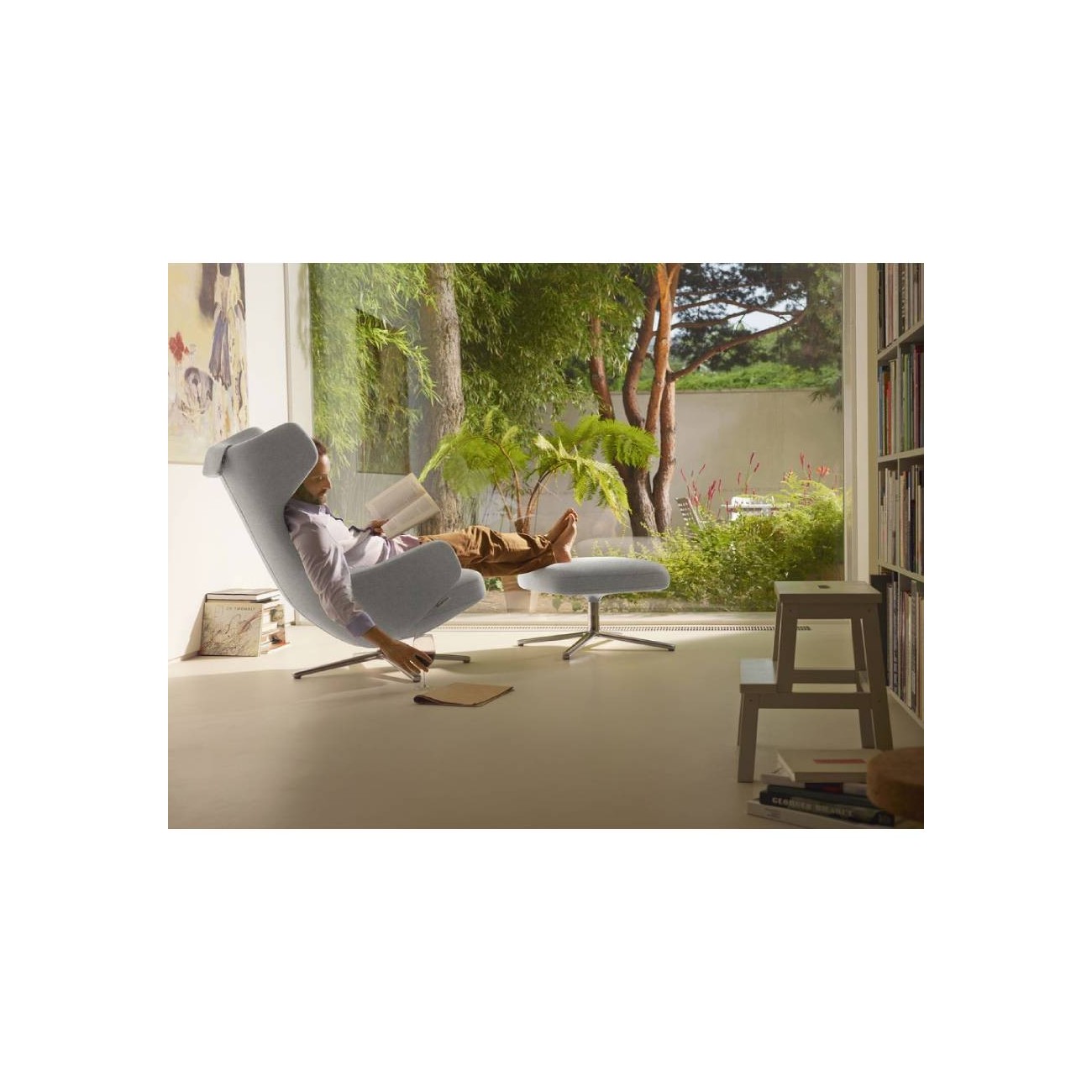 VITRA REPOS & OTTOMAN POLTRONA