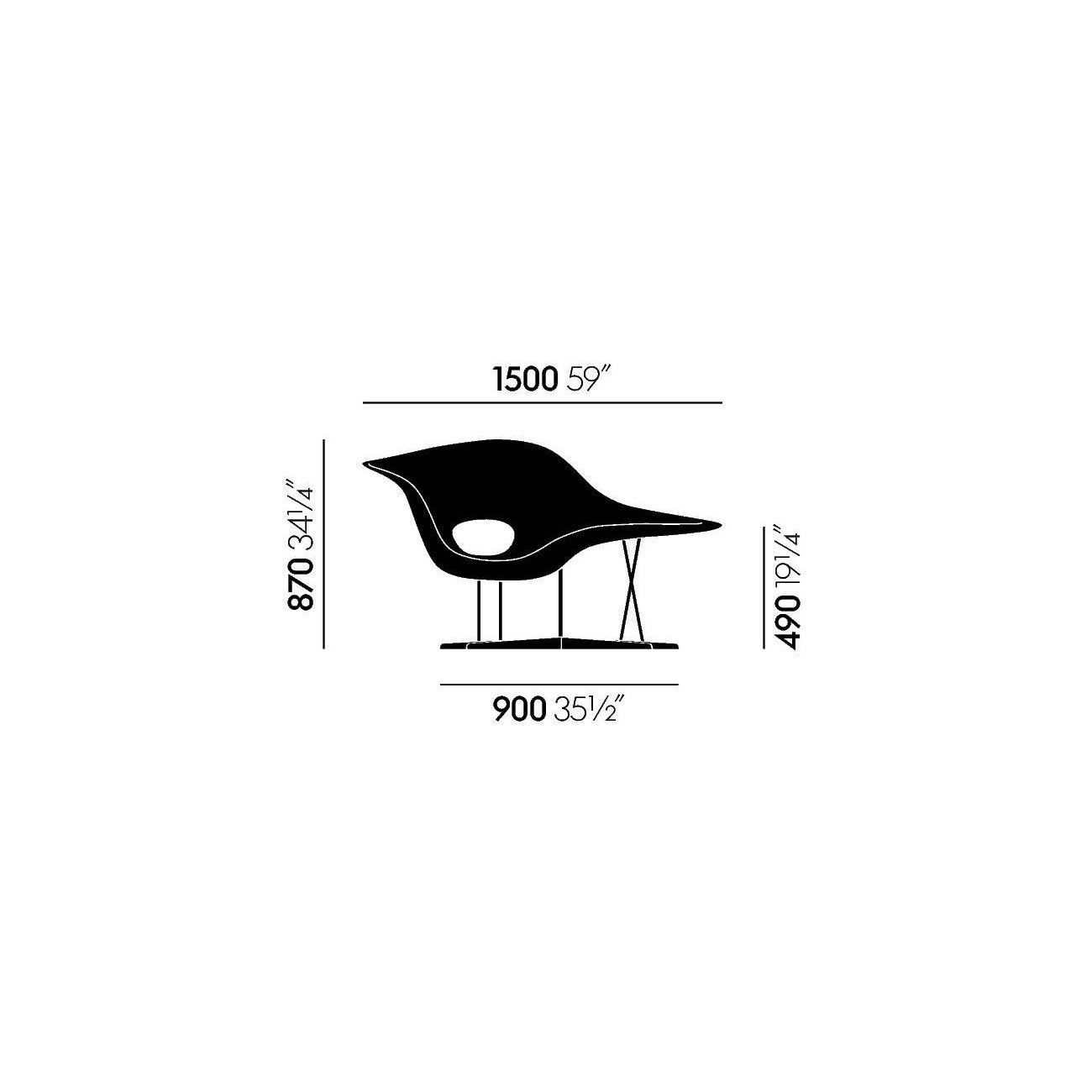 VITRA LA CHAISE POLTRONA