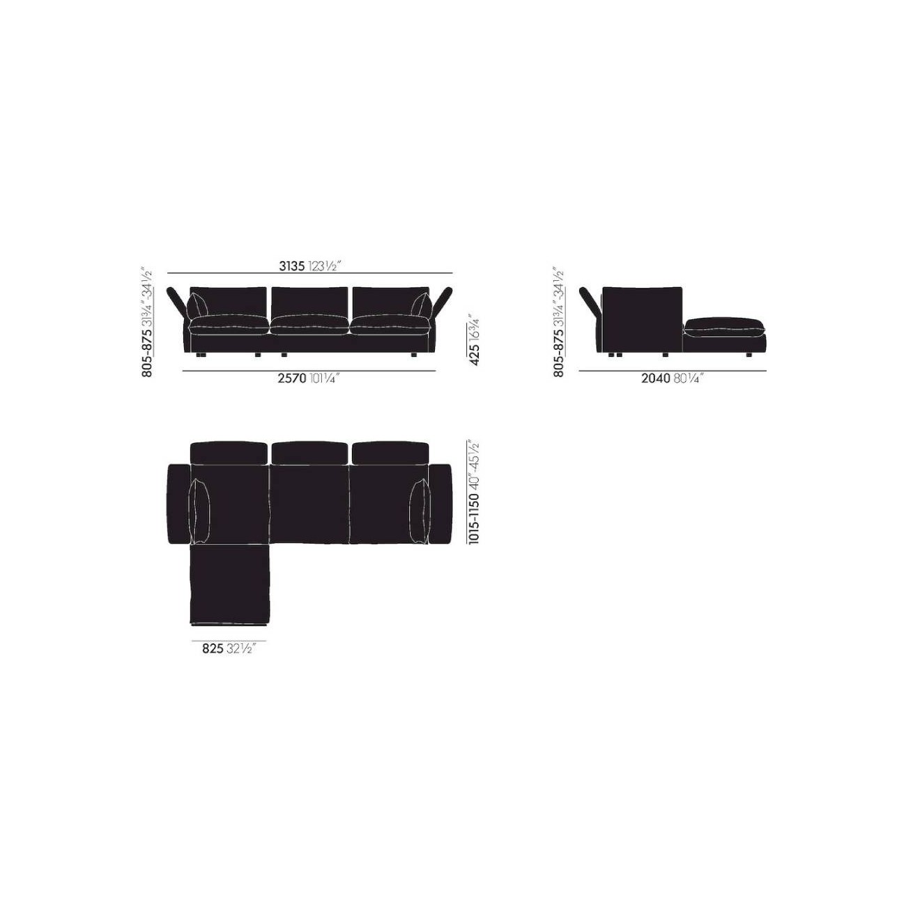 VITRA MARIPOSA CORNER DIVANO