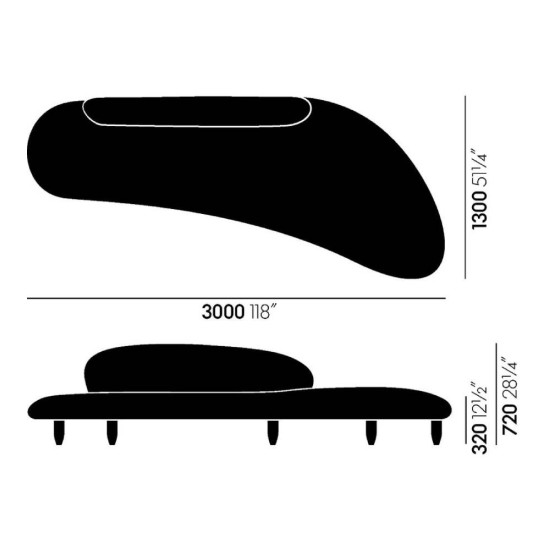 VITRA FREEFORM DIVANO