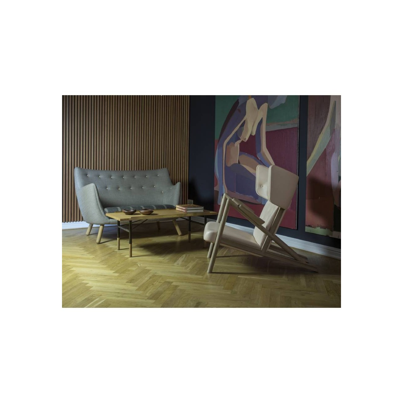 FINN JUHL GRASSHOPPER CHAIR - POLTRONCINA