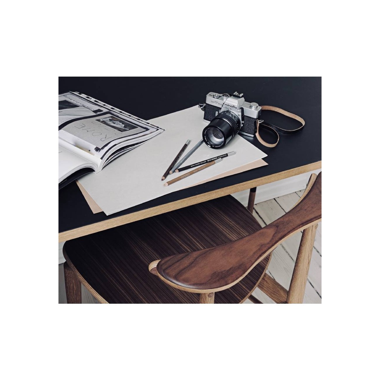 FINN JUHL READING CHAIR - VENEER SEAT - SEDIA