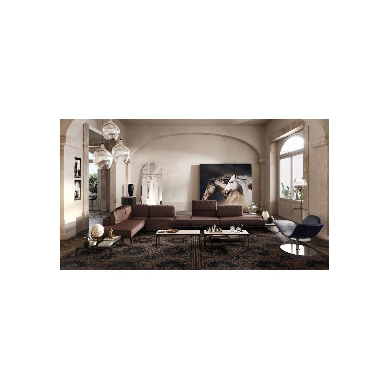 NATUZZI SKYLINE POUF