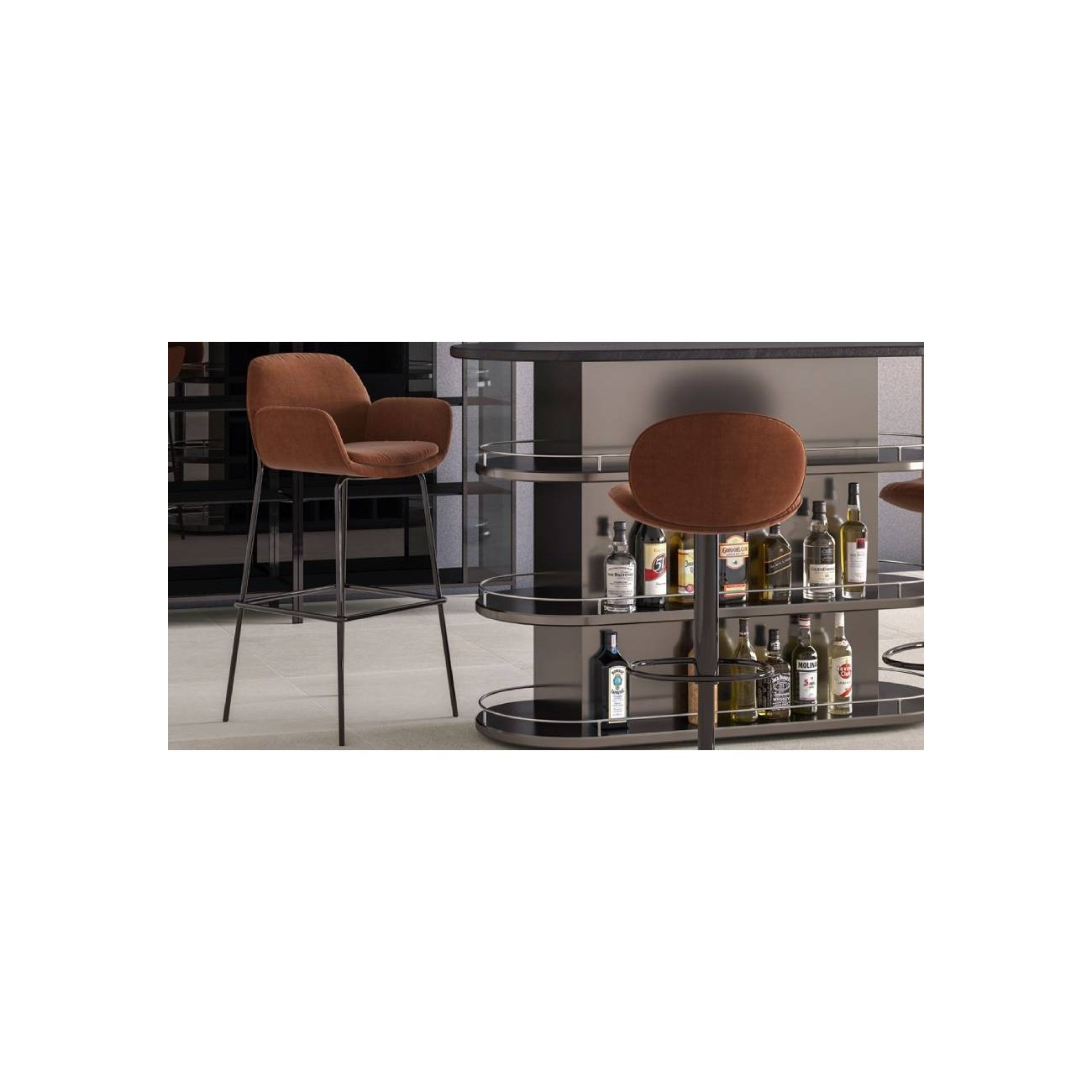 NATUZZI SHIELD SGABELLO