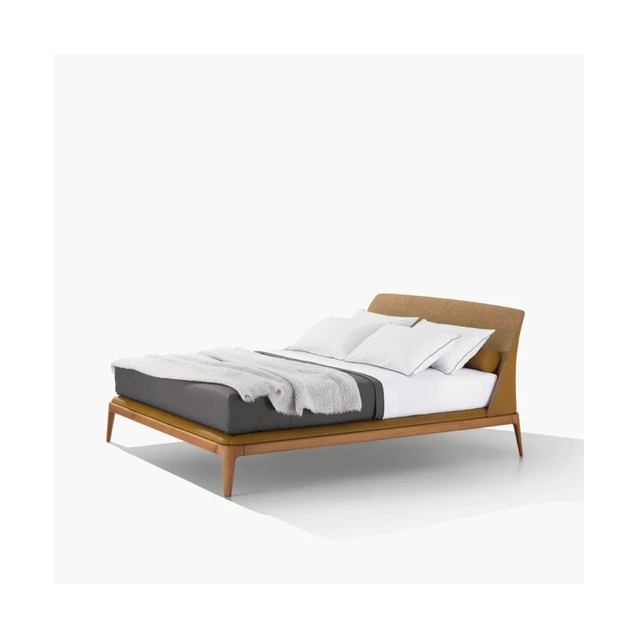 POLIFORM KELLY LIT EN CUIR NUBUCK