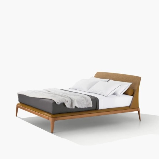 POLIFORM KELLY LIT EN CUIR NUBUCK