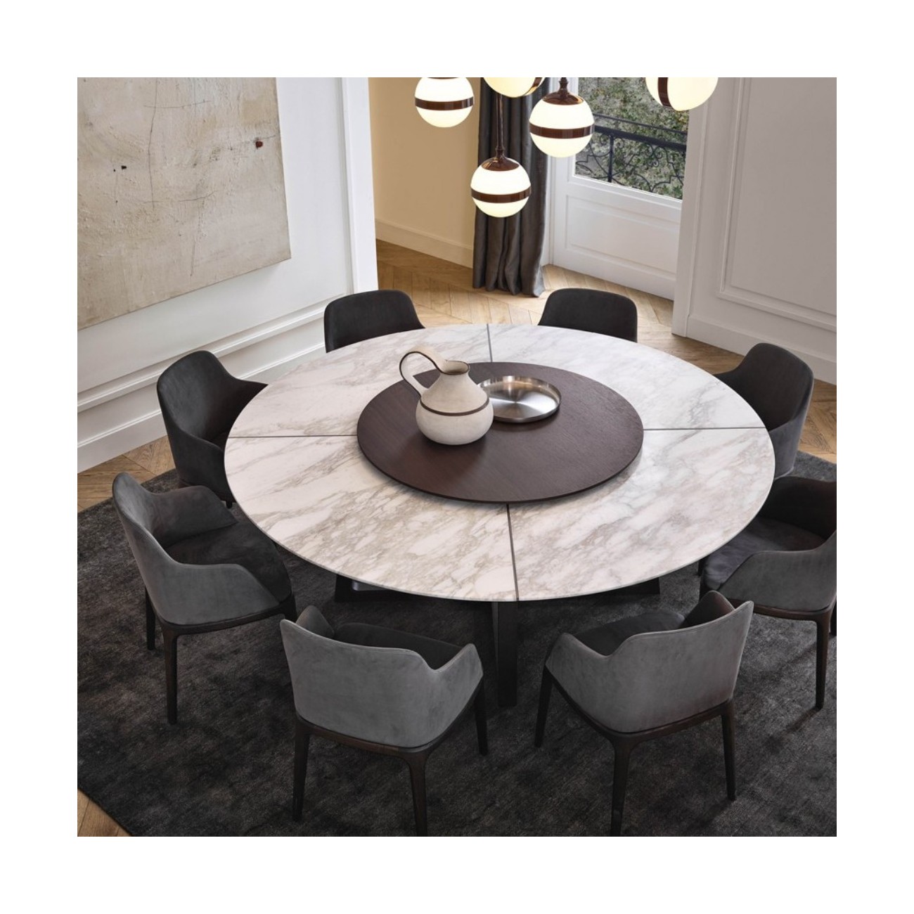 POLIFORM GRACE SEDIA IN OLMO NERO