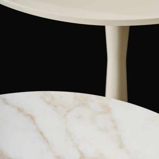POLIFORM FLUTE TABLE BASSE LAQUÉE