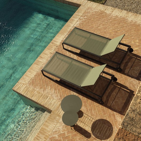 MOLTENI&C – GUELL CHAISE LONGUE OUTDOOR
