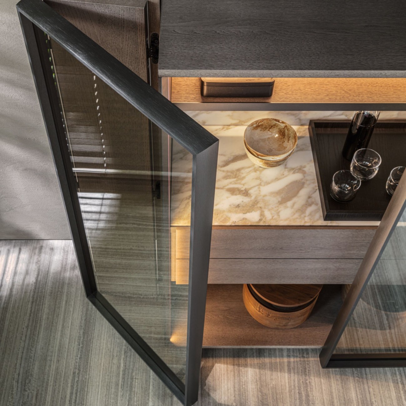 MOLTENI HORIZONS MEUBLE RANGEMENT