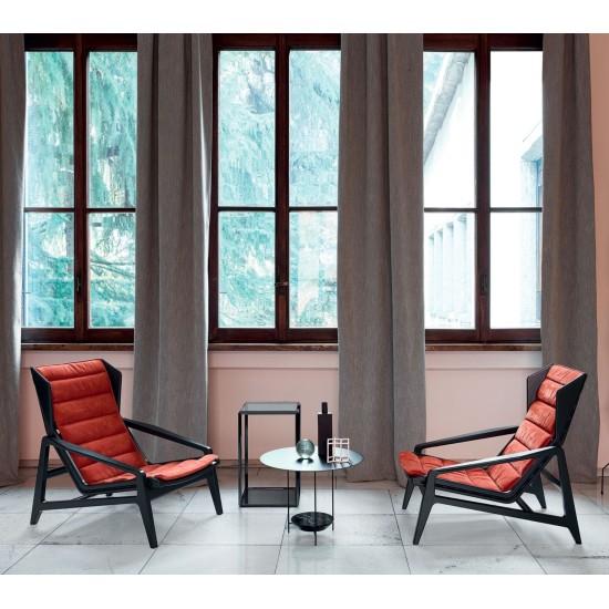 MOLTENI & C. FAUTEUIL D.156.3  EN NOYER