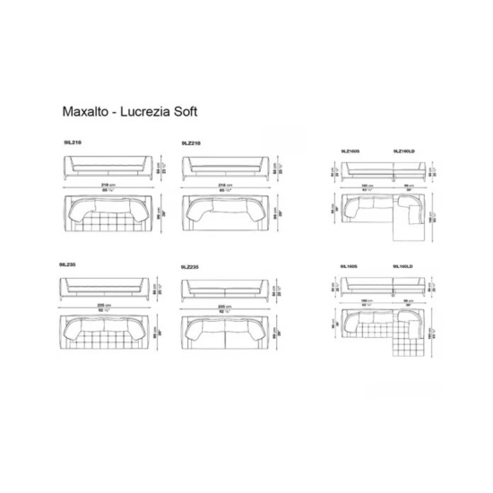 MAXALTO LUCREZIA SOFT CANAPÉ