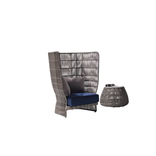 B&B CANASTA 13 FAUTEUIL DOSSIER HAUT